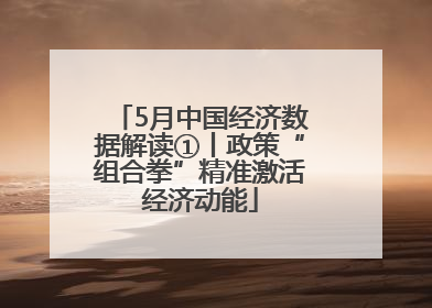 5月中国经济数据解读①丨政策“组合拳”精准激活经济动能