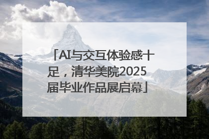 AI与交互体验感十足，清华美院2025届毕业作品展启幕